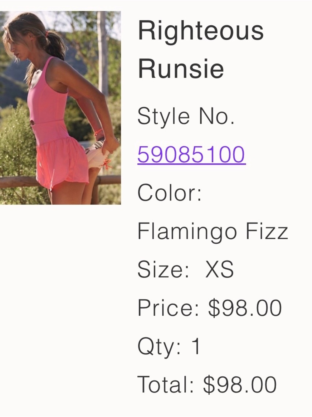 Free People Righteous Runsie Bodysuit in Flamingo Fizz Pink